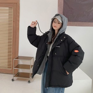 겨울 베이직 빅사이즈 후드 따뜻한 자켓 루즈핏 포켓 캐주얼 숏 패딩