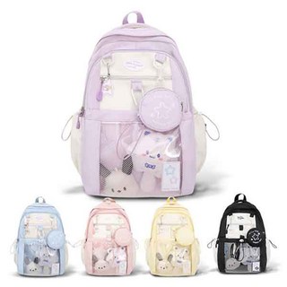 MKT 코튼캔디 이타백 백팩 +키링3종+미니동전지갑