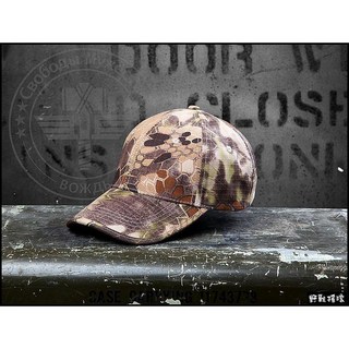 野戰搖滾-生存遊戲 響尾蛇紋迷彩戰鬥小帽 棒球帽 山地色綠蟒蛇迷彩軍帽 迷彩帽