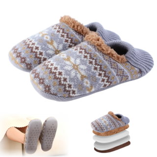 BDYP 따뜻한 겨울 미끄럼방지 털 덧신 푹신한 밑창 실내화