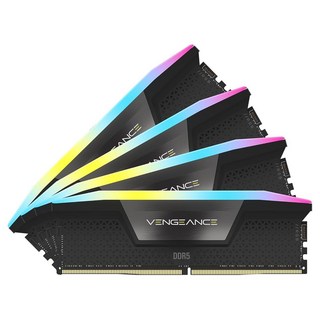 CORSAIR 복수 RGB DDR5 RAM 64GB(2x32GB) 6000MHz CL30 인텔 XMP iCUE 호환 컴퓨터 메모리 - 흰색(CMH64GX5M2B6000C30W)