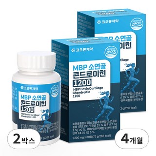 코오롱제약 MBP 소연골 콘드로이친 1200, 2개, 60정