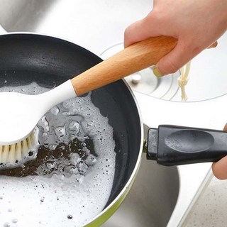 친환경 너도밤나무 설거지 사이잘 삼 천연솔 설거지 우드 브러쉬