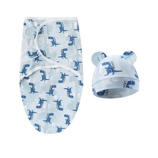 新生兒純棉包巾套裝：嬰兒繈褓巾、寶寶包被、防驚跳襁褓睡袋、魔鬼氈懶人抱毯