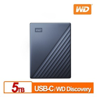 WD My Passport Ultra 5TB 4TB 2TB (藍/金/銀) 2.5吋USB-C外接行動硬碟, 1個, 星曜藍,2TB