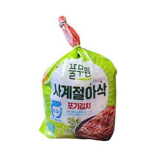 (냉장)[풀무원]사계절 아삭포기김치, 2개, 1.3kg