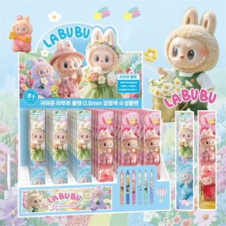 문구보따리 라부부 볼펜 귀여운 필기구 사무용 직장인 볼펜, 36개, 혼합색상