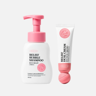 샴푸&크림 SET 프로젝트21 릴리프 버블 샴푸 250ml +릴리프 듀얼 크림 25g, 샴푸&크림 SET 프로젝트21 릴리프 버블 샴푸 250