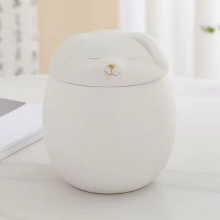 【開發票/統編】寵物骨灰罐 - 多種顏色可選 寵物紀念罐, 1個, 狗狗罐白色小号, 狗狗罐白色小号