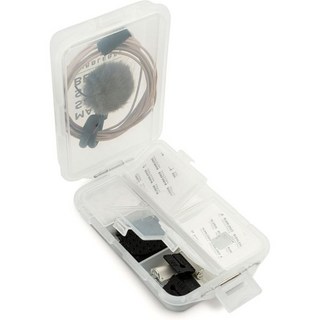 버블비 마이크 액세서리 케이스 2개 세트 라발리에 및 6칸 투명 오디오 장비 저장 박스 콘텐츠 크리에이터 비디오그래퍼 엔지니어 영화 제작자를 위한