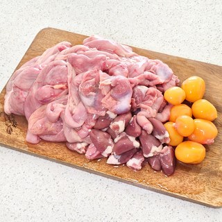 [닭리닭매]국내산 닭 내장 알집염통 근위 닭내장모듬(냉동), 1kgX1개