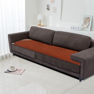 주식회사 한일의료기 탄소 코지웜 레자진카키 3인용 5인용 병원용 미니싱글 쇼파 온열 전기방석, 5인, 레자브라운