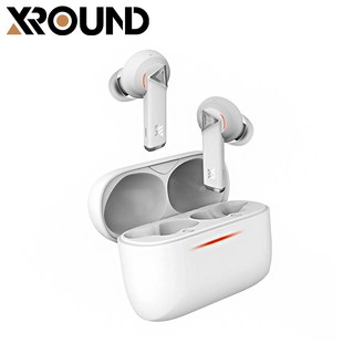 XROUND AERO PRO 低延遲真無線藍牙耳機 主動降噪 IP55, 白色
