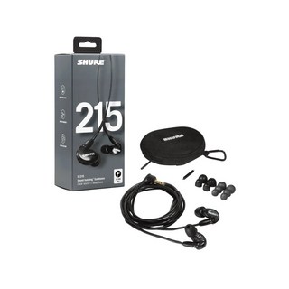 「THINK2」SHURE SE215 監聽耳機 綠/藍/紫/透明 SE 215, 黑色