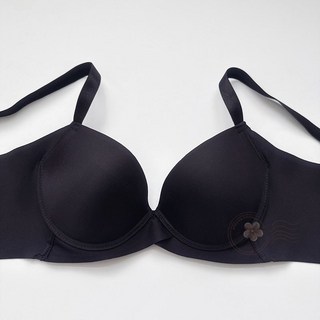 帕爾堤絲 無痕軟鋼圈內衣 B/C罩杯 深V低脊心 微薄襯胸罩 黑色 咖啡紗 M/L內褲