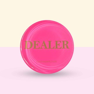 딜러버튼 핑크 홀덤용품 홀덤펍 카지노 텍사스 게임용, 1개