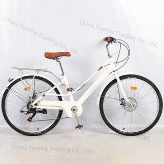 여성용 통근용 경량 자전거 여성용 출퇴근용 24인치 젊은 대학생 성인용 자전거, 02 24, 01 Light Grey