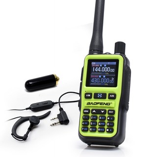 BAOFENG UV-68R 雙頻無線電對講機 5W 高功率 Type-C 快充, 1套, UV-68R 朝露綠送雙頻短天線與耳機麥克風