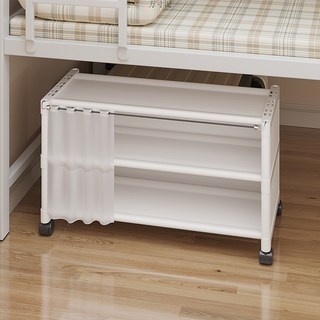 簡易鞋架學生宿舍小鞋柜經濟型結實床底防塵收納神器置物架鞋柜廠宿舍收纳袋学生寢室收納居家收納宿舍收納盒掛籃宿舍置物, 簡易款2層---爆款返場,床底防塵收納鞋柜---爆款返場, 1個