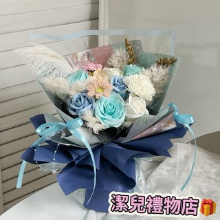 超暖心台灣現貨IG網美同款波波球花束 草莓熊熊抱哥 生日禮物送男女朋友情人節交換禮物教師節禮物畢業禮物, A01+禮物袋, 1個