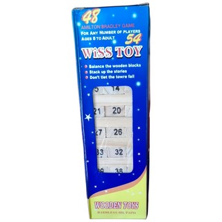 原木色益智木製平衡疊疊樂玩具, 小疊疊樂5.5*18公分