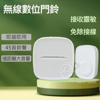 LongPing一對一插電式無線數位緊急看護門鈴 Q-347, 1個