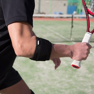 바디인라이프 엘보 포커스 팔꿈치보호대 일상 테니스 골프 헬스 농구 운동 스포츠, 1개, 블랙