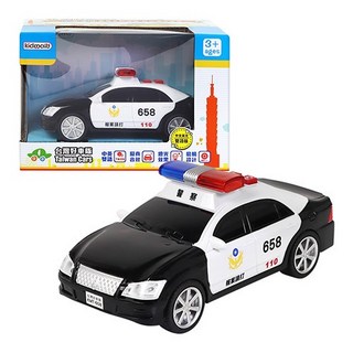 台灣好車隊 迷你警車 中英雙語 (內附電池) 迷你救援車隊 ST安全玩具 兒童玩具, 1個, 1台(附電池)