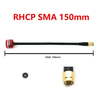 RUSHFPV Cherry 2 II 5.8G 1.8DBI 안테나 LHCP 프리스타일 드론 DIY 부품용 SMA/UFL/MMCX 커넥터 포함, 11 RHCP SMA 150mm