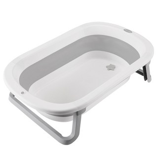 톨스토이 반려동물 접이식 욕조, 1개, 그레이