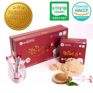 경신바이오 본사직배송 유기농 발효 꽃송이버섯효소 천 스틱 90포 한가인 애용, 1350개, 4.5g