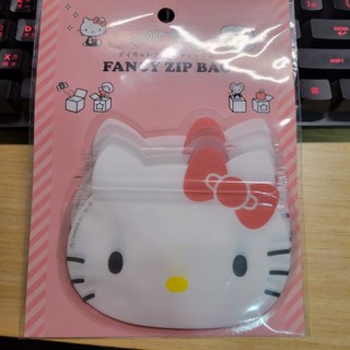 Q-Pao HELLO KITTY造型夾鏈袋 五入 FANCY ZIP BAG, 1個
