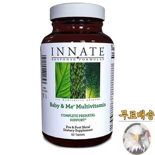 미국산 이네이트 임산부 멀티비타민 60정 종합비타민 Innate Baby and me Multivitamin 선물증정, 1개