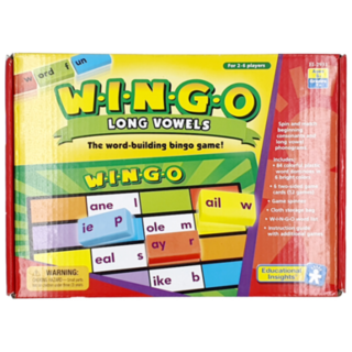 윙고 장모음 WINGO Long Vowels 영어 단어 만들기 빙고 게임 어린이 학습 보드게임 교구, 1개