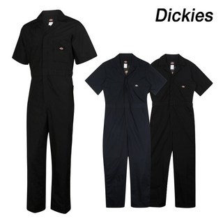 디키즈 점프수트 포플린 반팔 커버올 블랙 네이비 2종택1