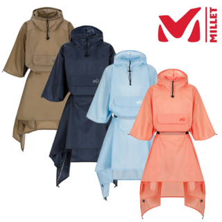 [정상가 | 110 000원] 밀레 남여공용 사계절 판초 우의 자켓 기능성 방수 야외활동 캠핑 야영 수련회 수학여행 낚시 나일론 고급 비옷 우비 레인코트