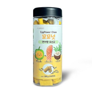 꼬꼬넛/ 코코넛 가수분해 단백질 소화 잘되는 소프트 영양츄 블루베리 노른자, 1개, 300g, 연어랑 유산균