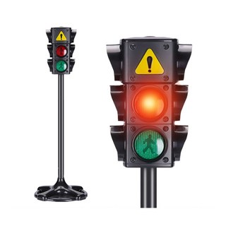 仿真交通號誌燈玩具，聲光紅綠燈，兒童交通安全教育玩具, 大款-紅綠燈玩具, 1個