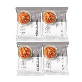 미정당 김치비빔면, 4개, 150g