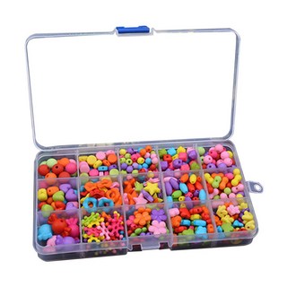 JoyBaby 兒童益智DIY串珠玩具 手工編織女孩穿珠玩具, 七彩斑斕-F, 1個