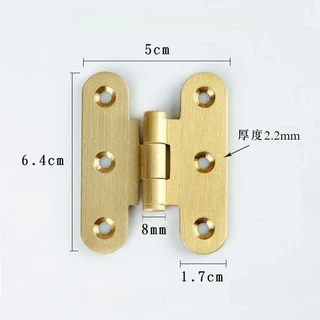 4조각 하이 엔드 황동 경첩 침실 옷장 문 주방 서랍 캐비닛 나무 가구 액세서리, 06 Bed Sealed- H-60