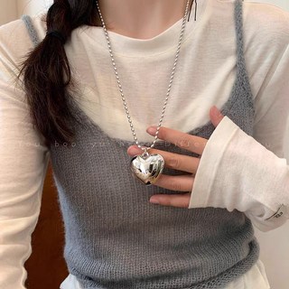 [주리죠] 통통하트 목걸이 여자 패션 펜던트 신상목걸이