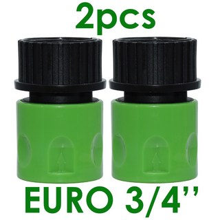 SPRYCLE 인치 커넥터 수나사 파이프 정원 유로 어댑터 젖꼭지 호스, EURO Female 3I4 1, 3/4