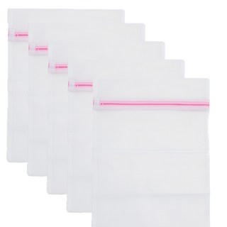 사각형 세탁 빨래망 중형 사이즈 (40 x50 cm), 5개, 화이트