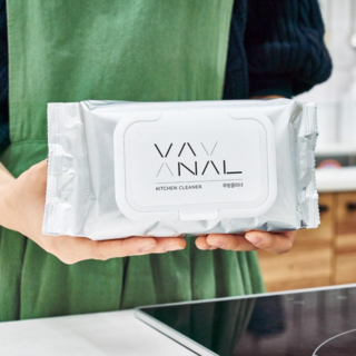 바날 인체무해 세정살균 다목적 클리너 주방 인덕션 가스레인지 후드 청소 기름때제거 친환경 클리너 티슈 50매 x 6팩, 6개