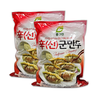 스마일유통 맛있는 매콤군만두 풀그린 신군만두, 2개, 1.4kg