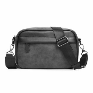 starbuysell TW 潮流手工編織單肩包 韓版休閒青年男包 斜挎包 方格包, 灰色-5191