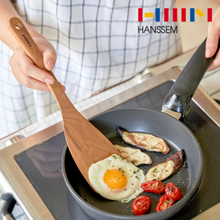 한샘 티크우드 나무 사선뒤지개 뒤집개 조리도구 키친툴, 상세페이지 참조, 1개