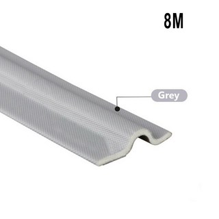 2-8m 날씨 씰 PU 폼 스트립 도어 SelfAdhesive 홈 슬라이딩 창 앞 유리 방음, 02 Grey 8M, 1개