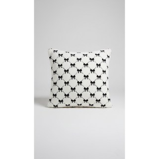 아마란스 쇼파쿠션솜포함 45x45 포근한 리본 자수쿠션 커버/솜 세트 따뜻한 겨울 홈데코 부클 쿠션 거실소파 침실 인테리어 등받이쿠션, 밤색리본